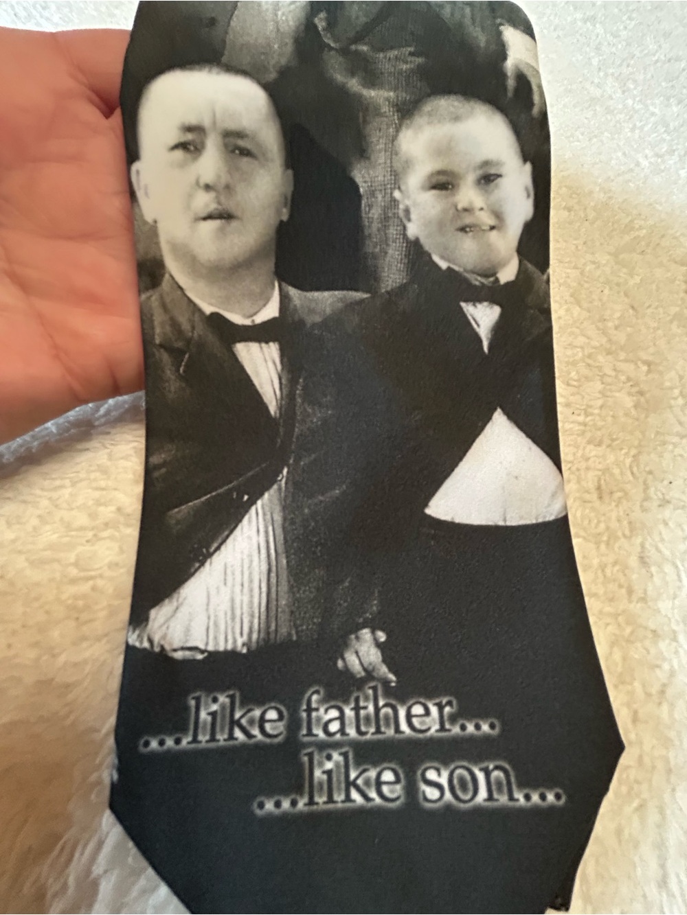 Vintage 'Like Father...Like Son' Novelty Necktie